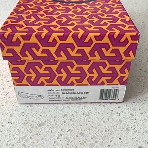 Tory Burch Quilted Ballet Flats size 7.5 color black